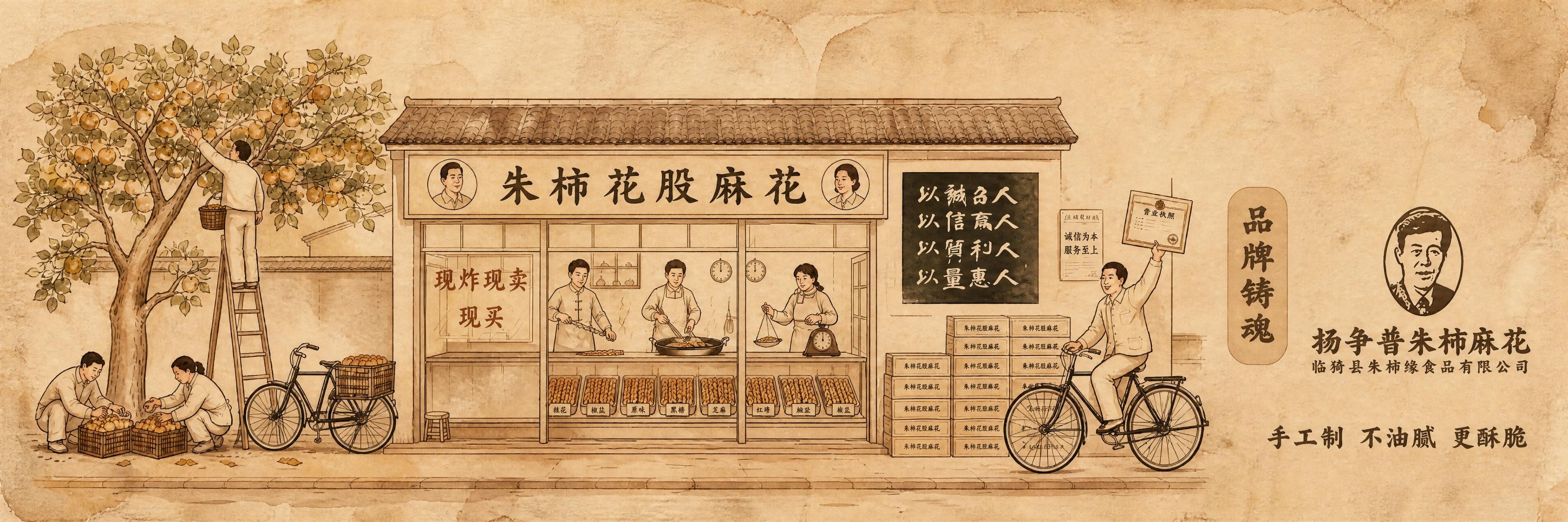 保持画面中所有元素、人物、店铺、自行车、物品、文字内容、构图完… - 图片创意预览