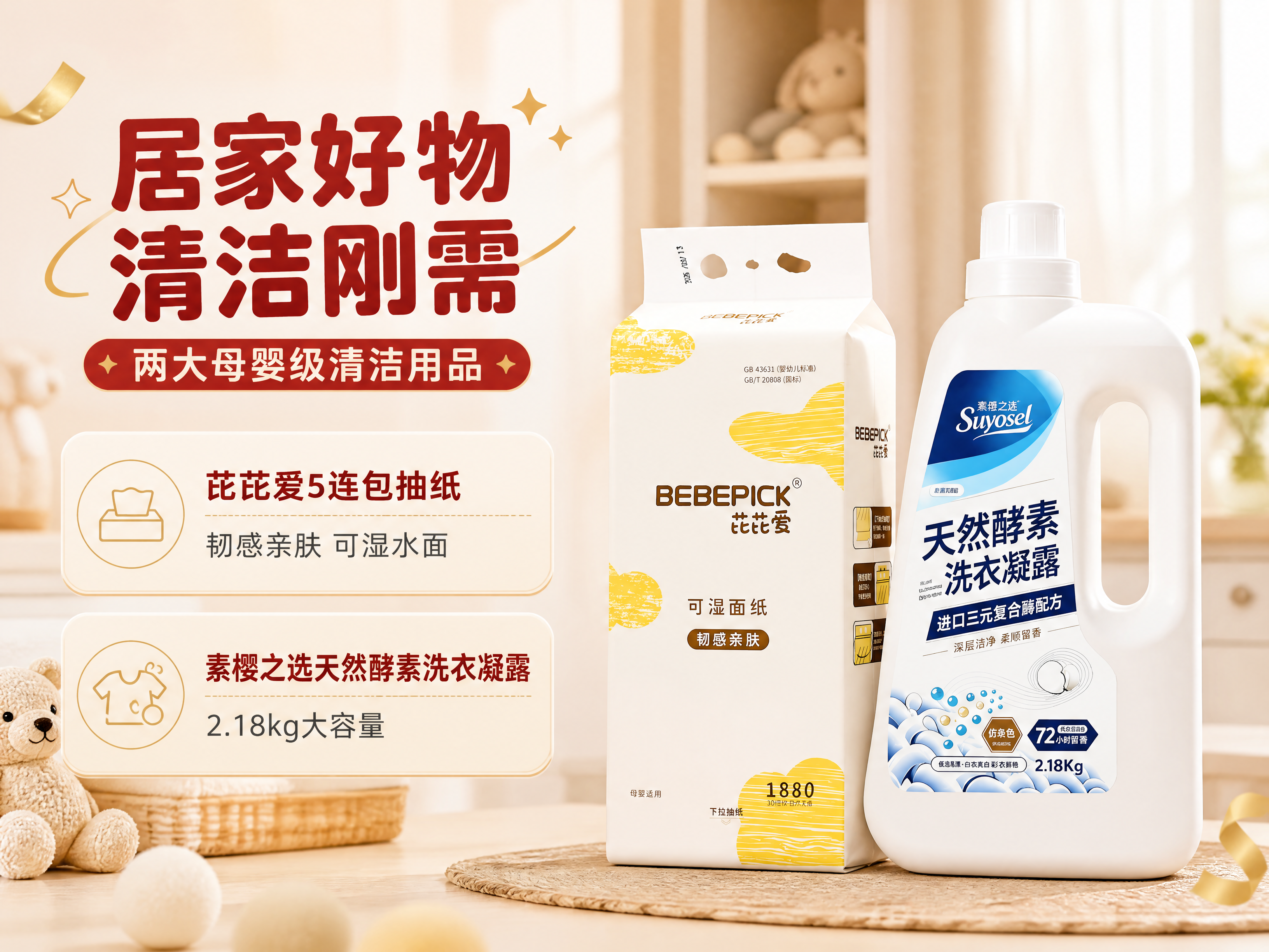 [商品] 使用【图3】芘芘爱5连包抽纸、【图4】素樱之选2.1… - 图片创意预览