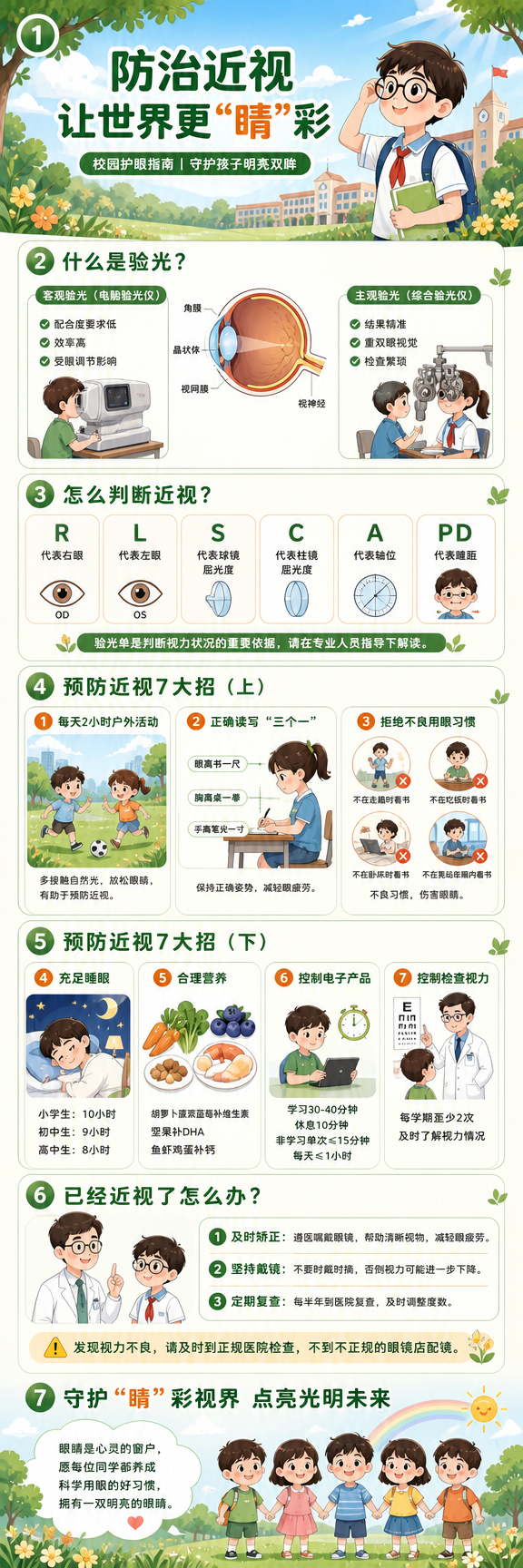 [商品] 使用【图1】作为整体风格参考，保留清新校园插画风、绿… - 图片创意预览