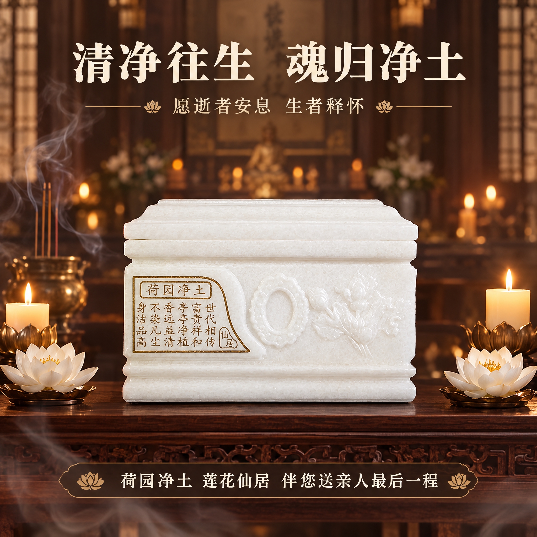 [主图-4] 场景安放：产品置于真实安放场景中，传递庄重安宁的… - 图片创意预览