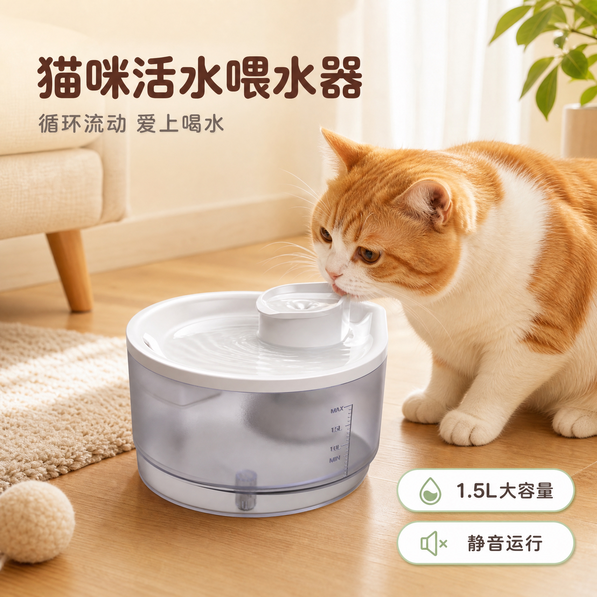 [主图-1] 产品情绪首图，核心任务是让用户一眼看清这是猫咪智… - 图片创意预览