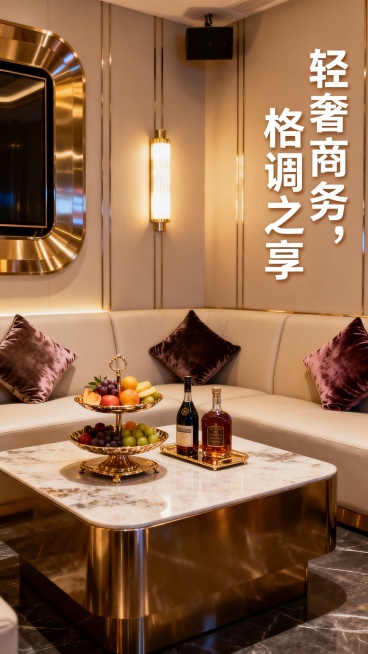 我们是做KTV的，生成50张商务KTV的图文，图文不要带二维码、联系方式、地址，图片可以加一点文案进去，能吸引客户的文案预览效果