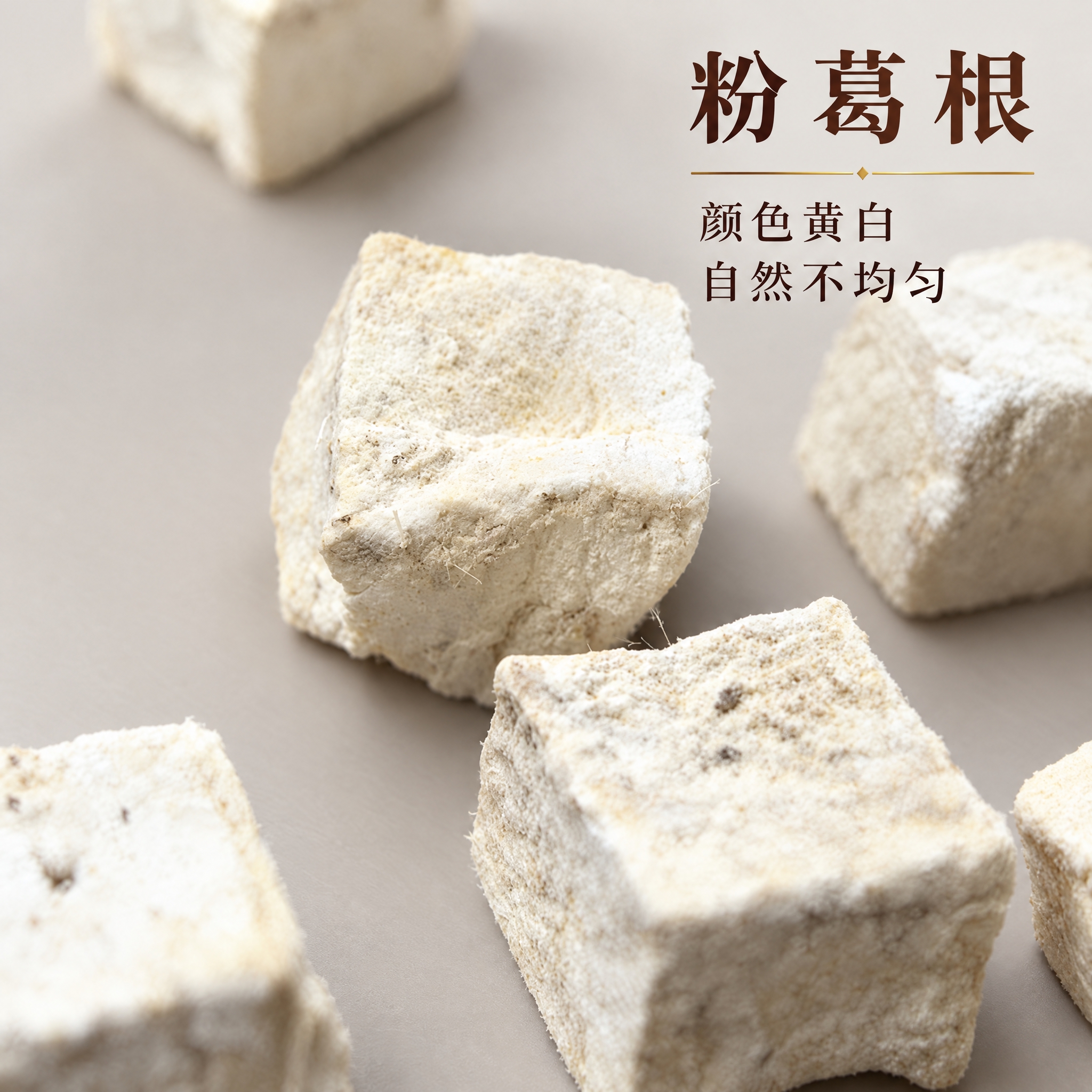 基于上传的粉葛根素材进行主图创作，严格使用上传素材，完整保留原… - 图片创意预览