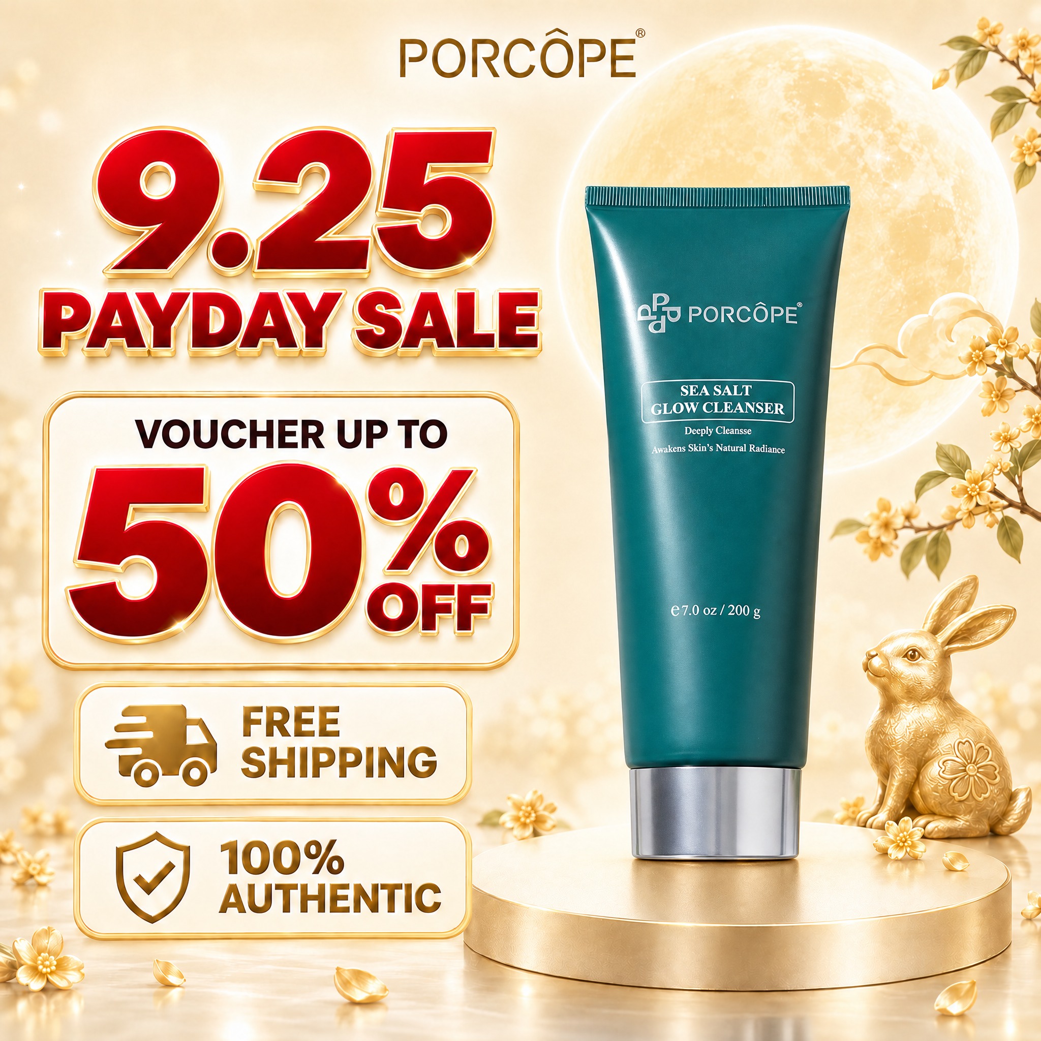 [单张主图] PORCOPE 海盐亮肤洁面乳 9.25 PAY… - 图片创意预览