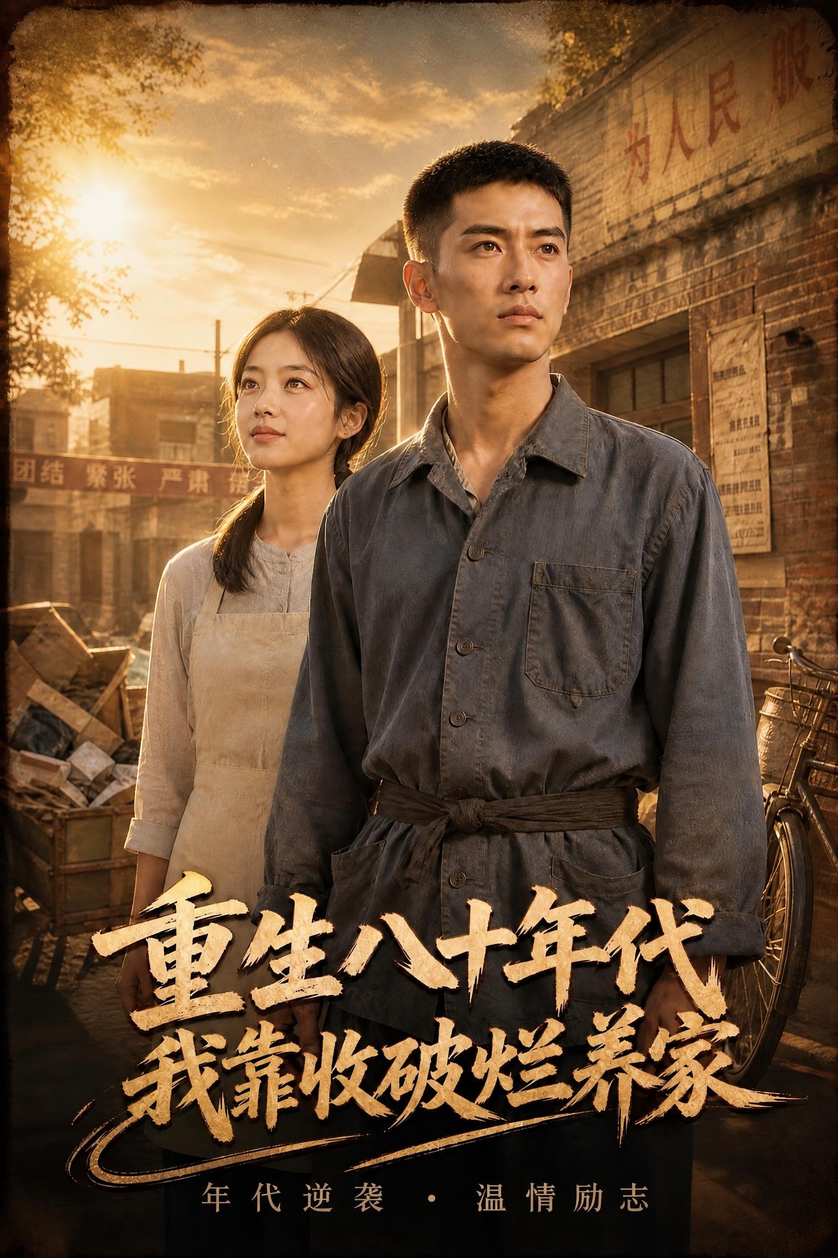 删除图片顶部的文字“重回1980·白手起家”，并将文字所在区域… - 图片创意预览