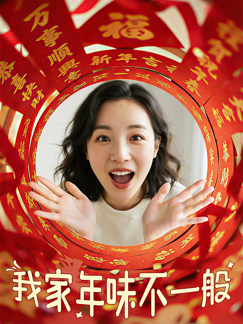 春节生活娱乐通用喜庆感小红书封面