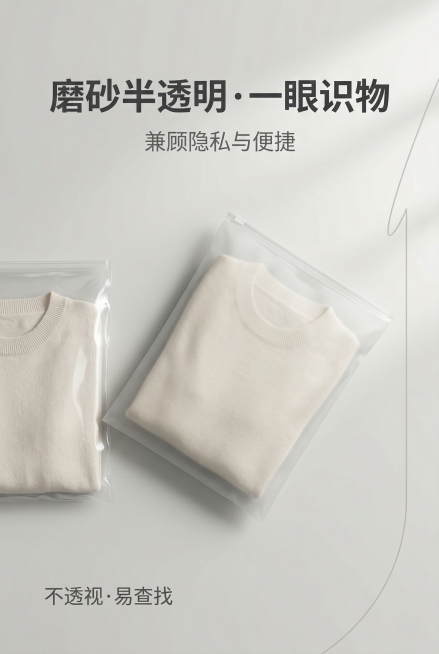 第3屏：磨砂半透明卖点可视化呈现，严格还原上传产品参考图，精准复刻包装设计、产品配色、LOGO位置及比例、文字内容及字体、图案元素及细节，无任何偏差，色彩无失真；产品与画面中其他物体的比例遵循真实物理预览效果