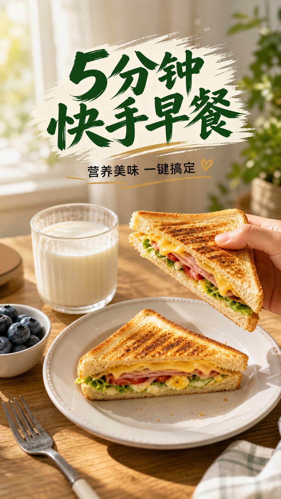[主图-4] 场景体验 早餐时光 便捷营养主题 [统一基调]… - 图片创意预览