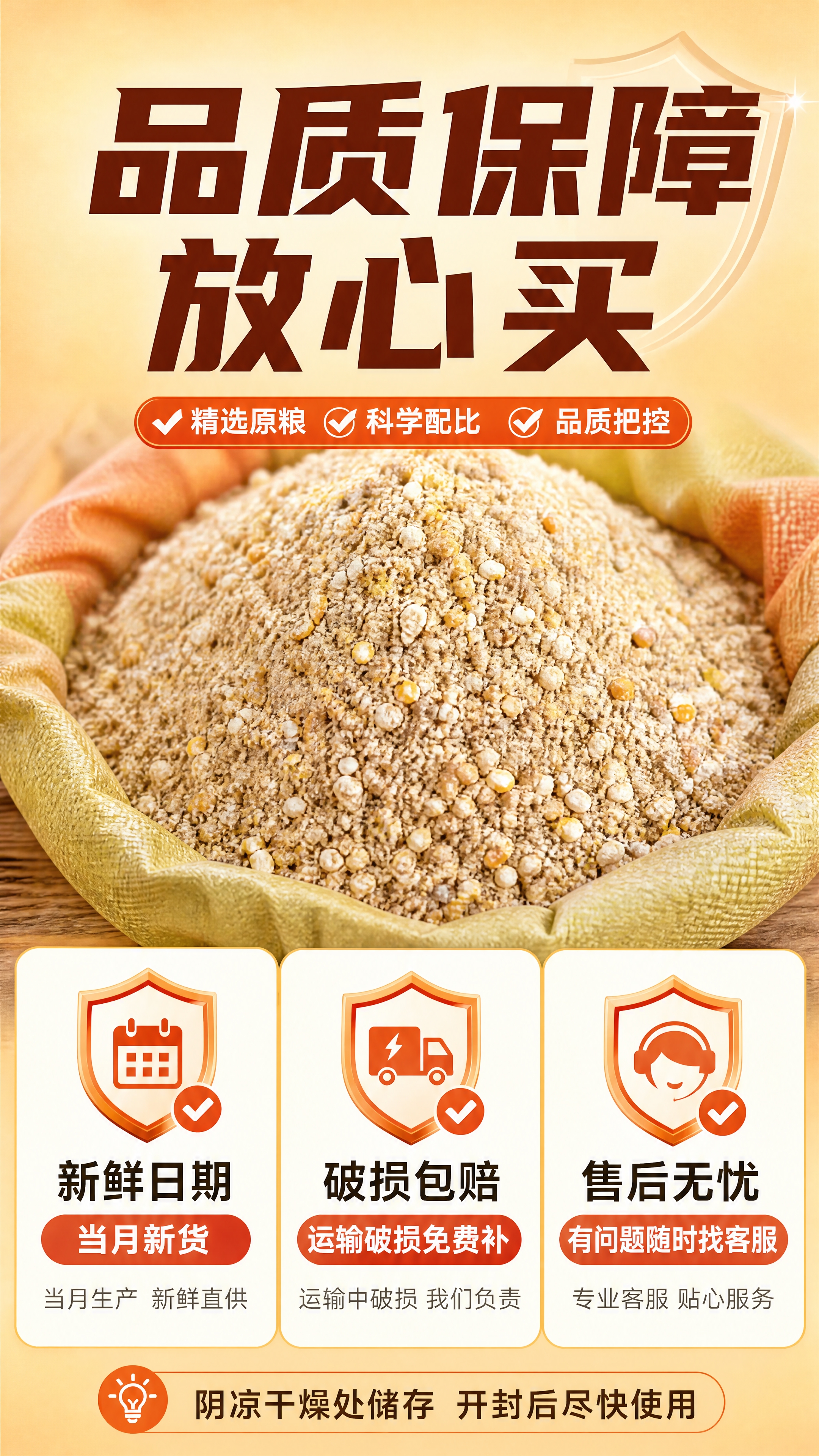 [商品] 使用【图1】玉米碎混合饲料；保留颗粒状混合原粮的真实… - 图片创意预览