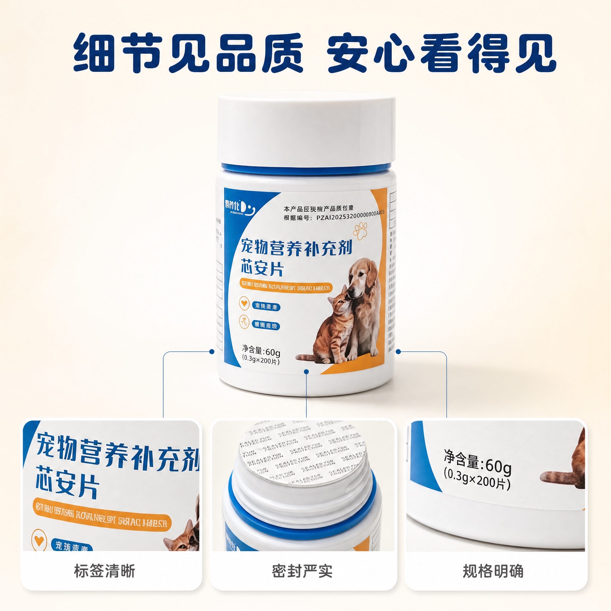 [主图-3] 细节与品质图，任务是展示产品细节质感与安心品质，… - 图片创意预览