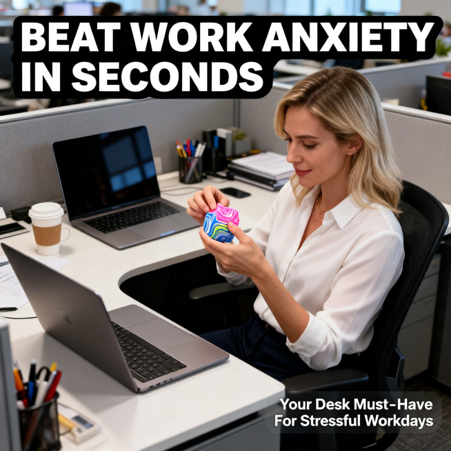 严格还原参考图中的产品细节，完整保留产品4.5cm×4.5cm×4.5cm立方体造型、144g单只重量、流体大理石纹理、软胶材质质感。整体采用欧美Ins潮流治愈系视觉风格，明亮自然的美式生活化光影，杂预览效果