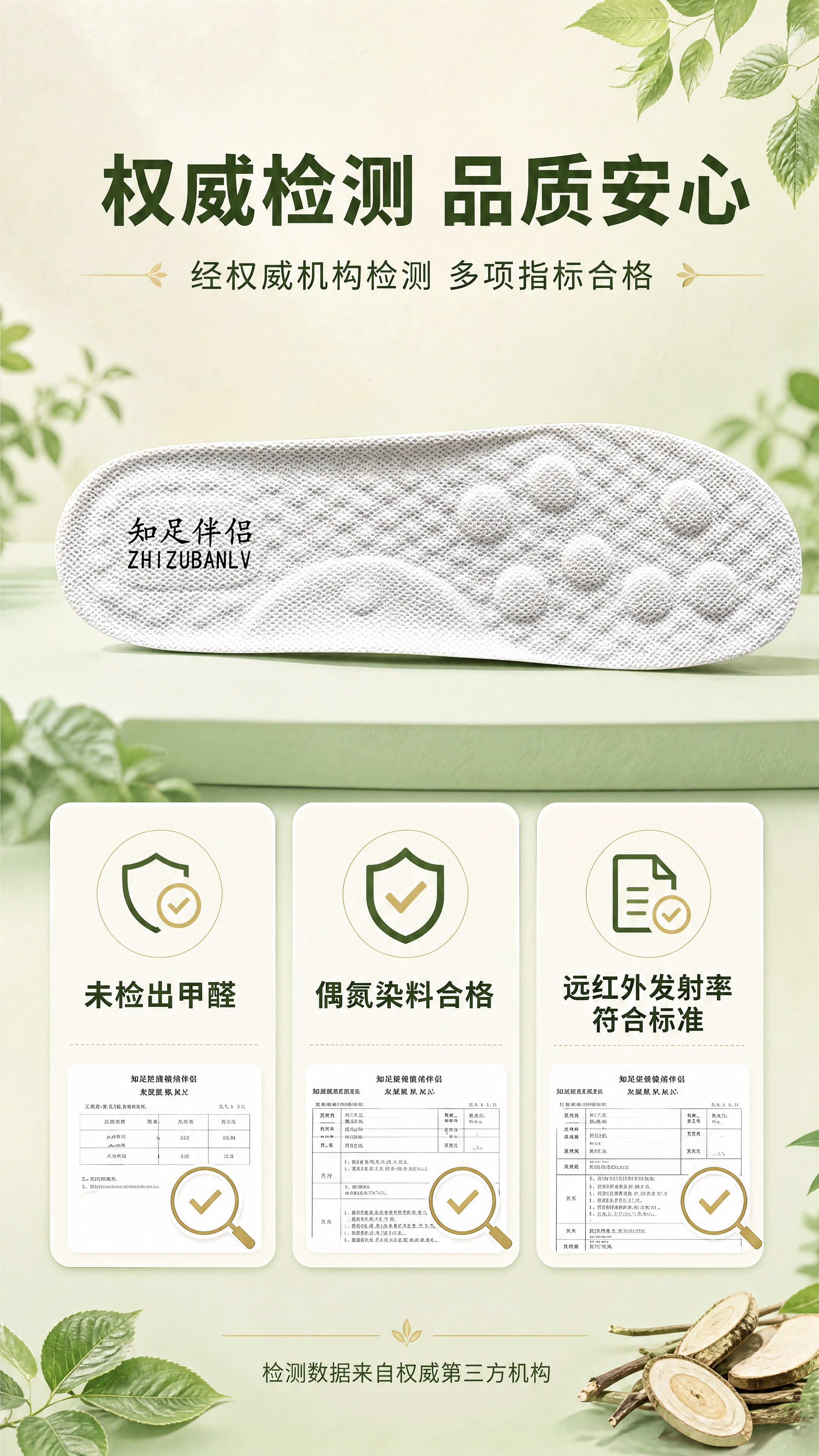 [商品] 使用【图1】知足伴侣本草多维鞋垫；保留鞋垫整体轮廓、… - 图片创意预览