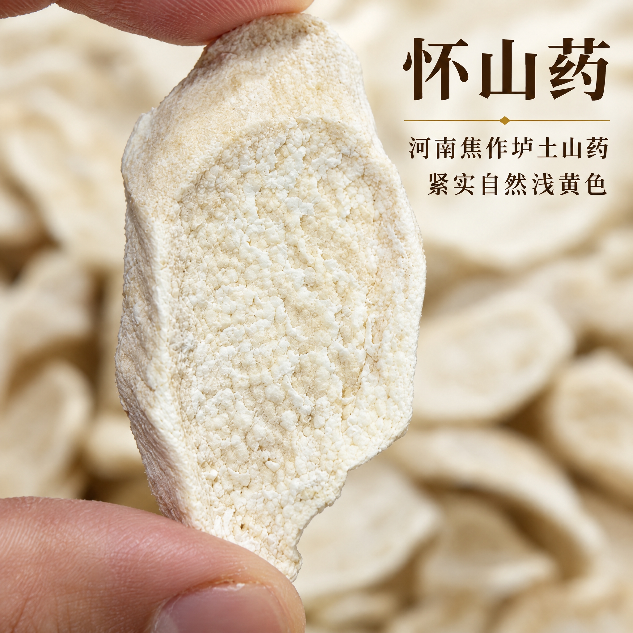 基于上传的怀山药素材进行主图创作，严格使用上传素材，完整保留原… - 图片创意预览
