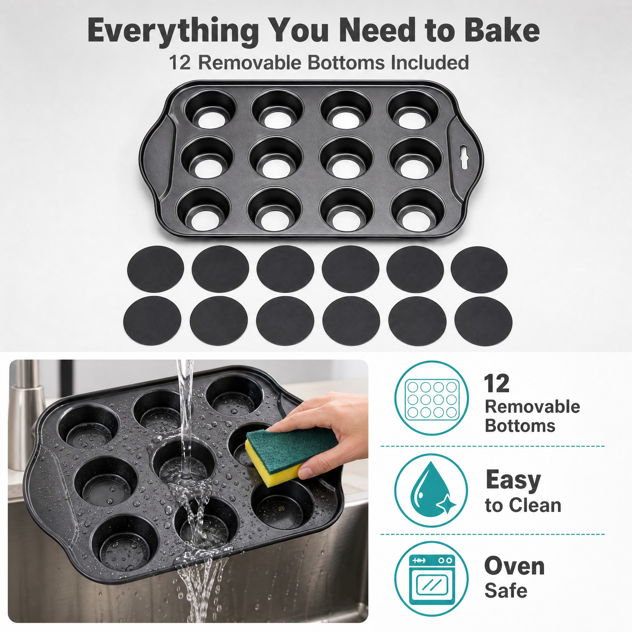 [主图-6] 12-Cup Nonstick Mini Che… - 图片创意预览