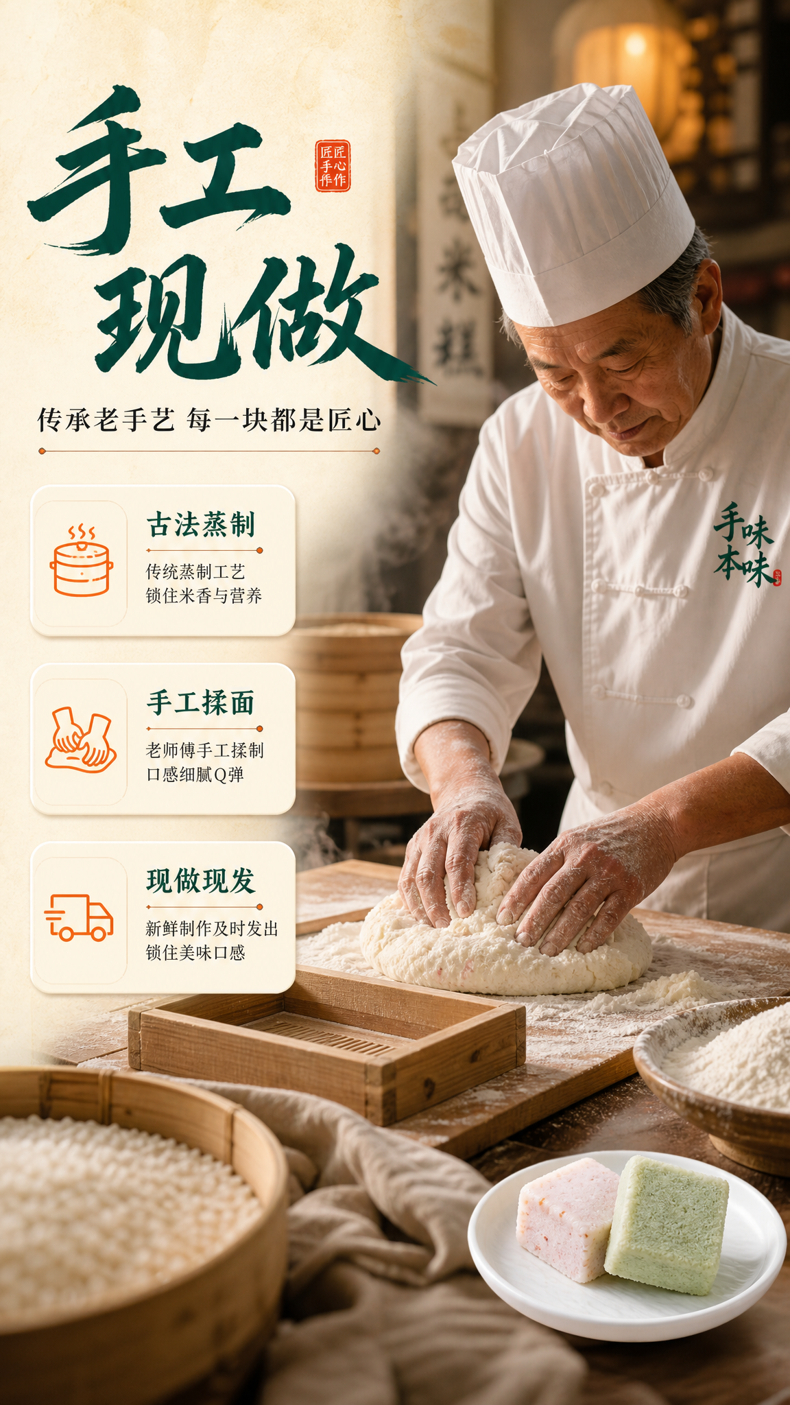 [商品] 使用【图1】中的小方糕产品元素作为成品展示参考；保留… - 图片创意预览