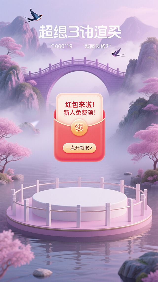 七夕 红包来啦 竖版图片素材