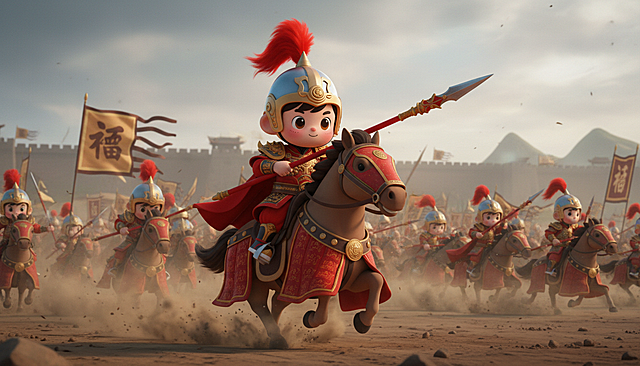 把这俩背景换成三国战争 改变几个姿势 不要重复 分别要单独1张 尺寸为1920*1080网页大尺寸横屏 不要变形