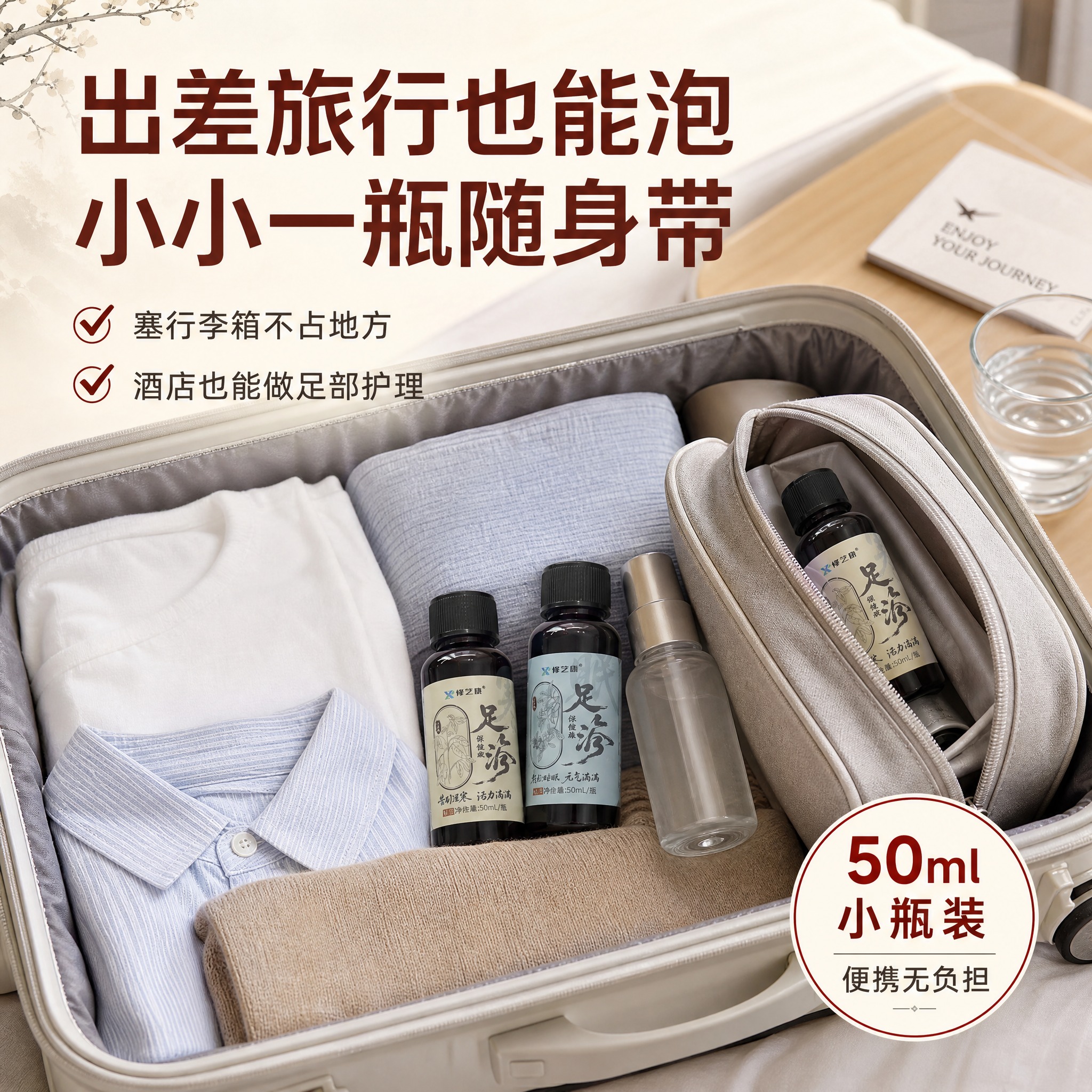 [主图-7] 出差旅行便携场景，突出小瓶体积小巧、随身携带的优… - 图片创意预览