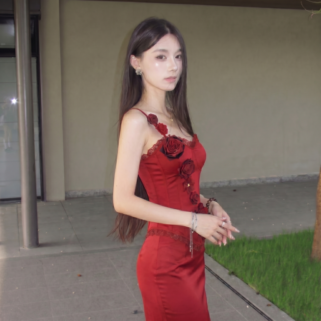 【主体保护指令】请保持参考图 1 中的【同一模特、同一服装、同一场景光感】一致，包括面部五官、服装细节、背景色调、光影，不做改动。仅姿势、镜头景别、朝向按 1 组差异化生成。画面整体为电商模特展示图，预览效果