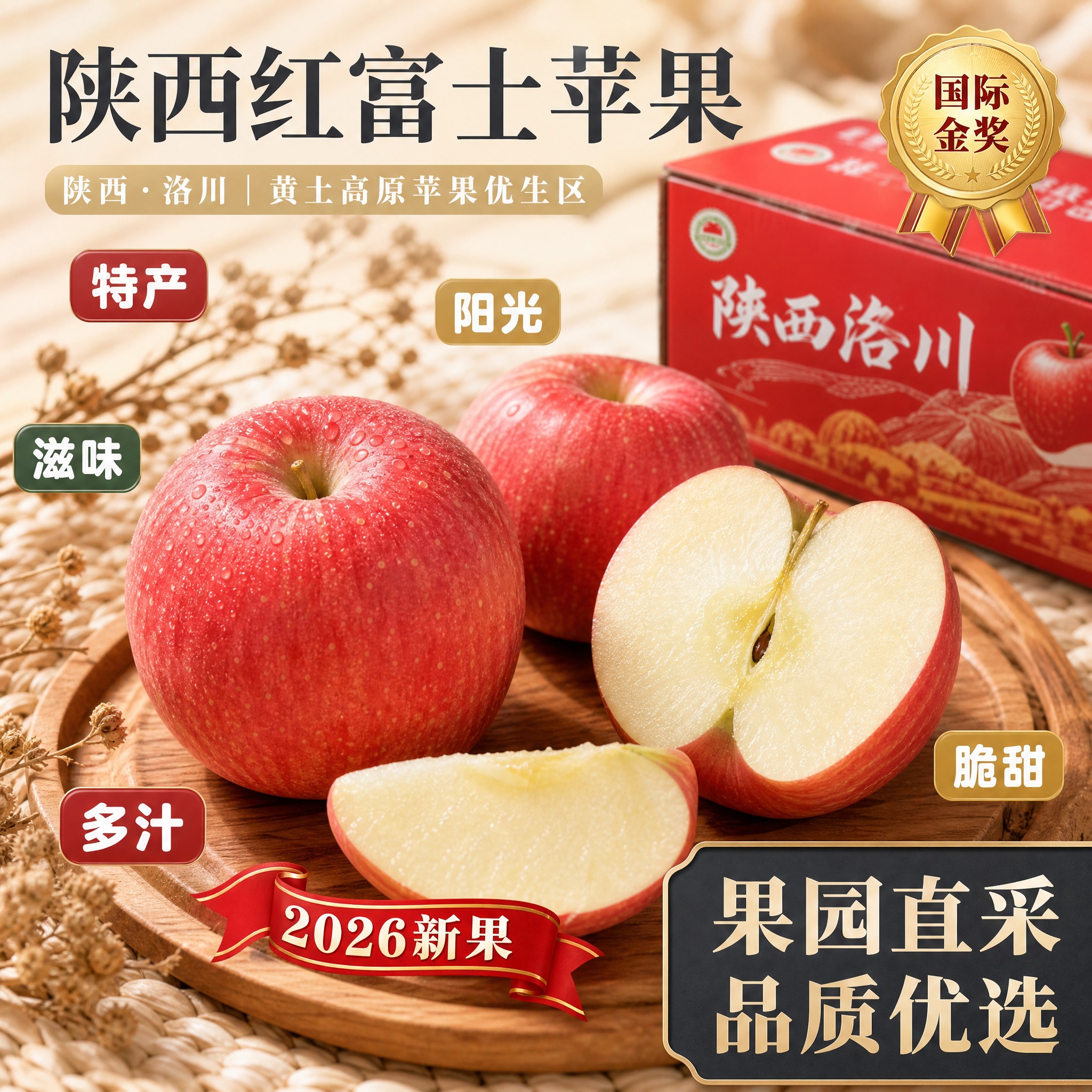 京东生鲜电商主图，800×800像素，1:1正方形。背景为浅色… - 图片创意预览