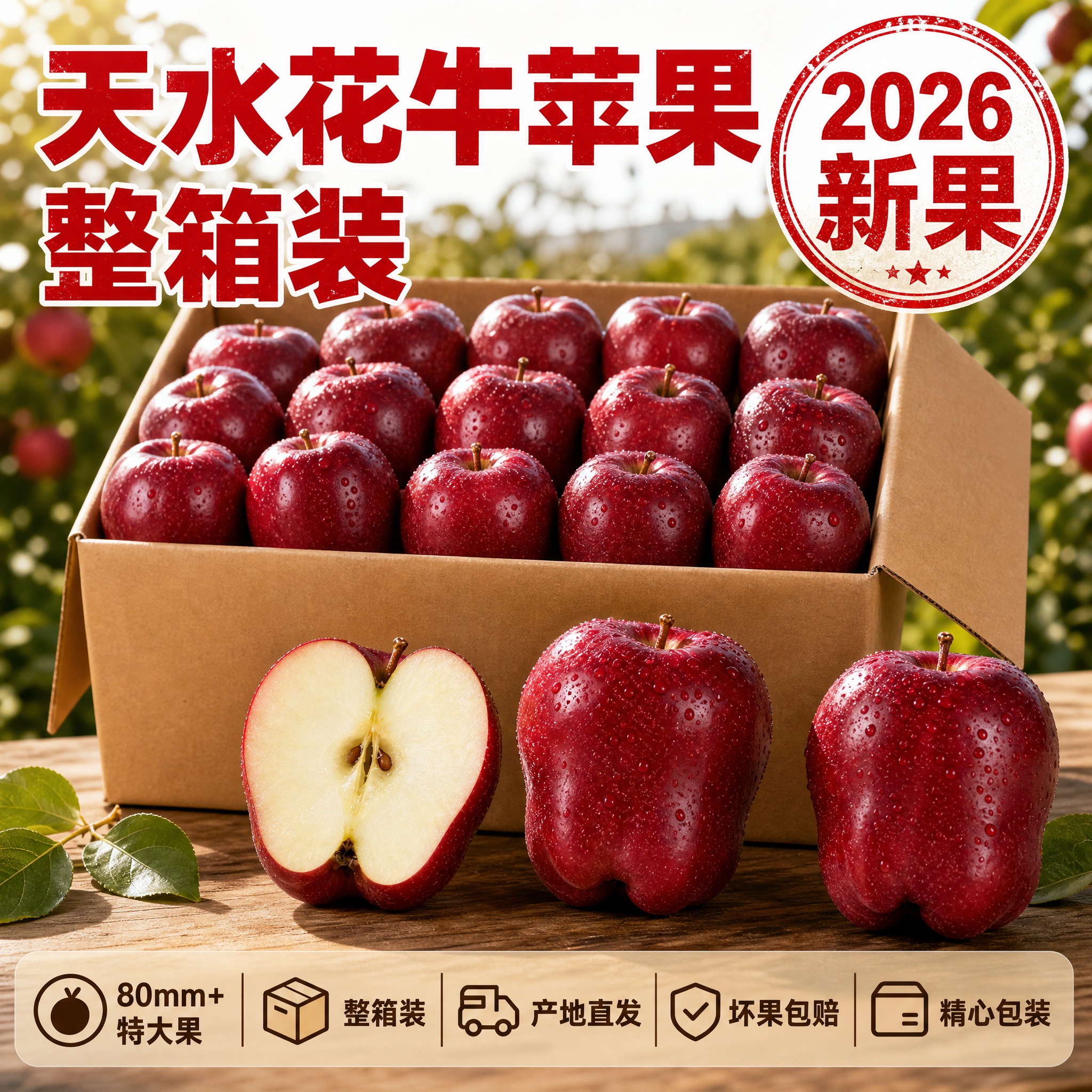 [主图-5] 淘宝/天猫生鲜电商主图，规格服务图：整箱装甘肃天… - 图片创意预览