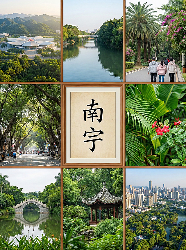 你的任务
帮我制作几份由地区的2到9张拼图出来的风景宣传照片，并在图片中心用正楷标上地点
#地点分别为
1. 西双版纳（🌴热带风情）3. 厦门（🌺文艺清新慢游）2. 珠海（🌊浪漫滨海圣地）4. 南宁（🌿暖冬绿城秘境）#备注
要求图片写实，使用香蕉2.0，图片比例3:4，且不要出现任何人的正面照。
#备注
在标记地点时，只需要有地点就行，比如：
江苏·同里——江南古镇慢节奏
就只需要在拼图中间有：江苏·同里就行