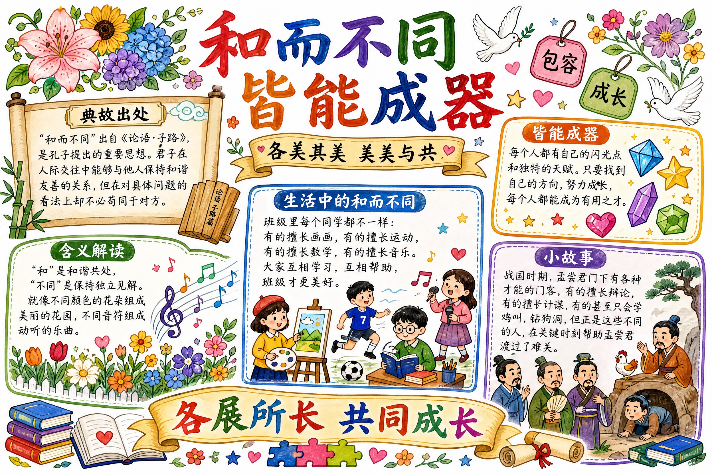 A hand-drawn marker-style Chine… - 图片创意预览