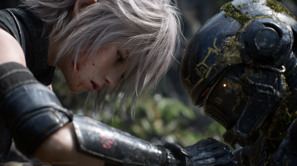 Final Fantasy CG style:1.8 , 8K ultra-detailed:1.2, high contrast:1.5 , low-angle slow-motion shot:1预览效果
