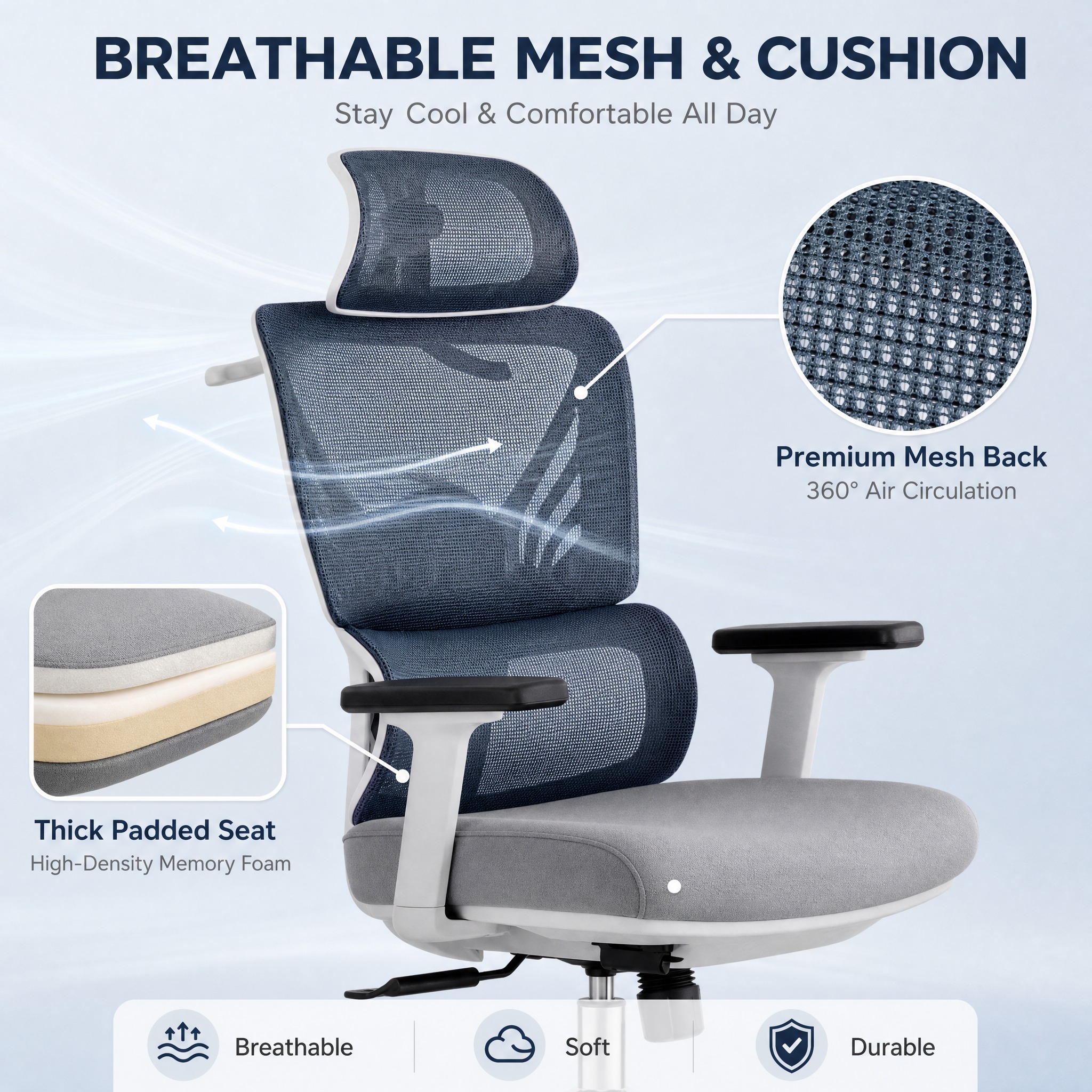 [主图-2] 主题：透气网布与舒适坐垫 Breathable… - 图片创意预览