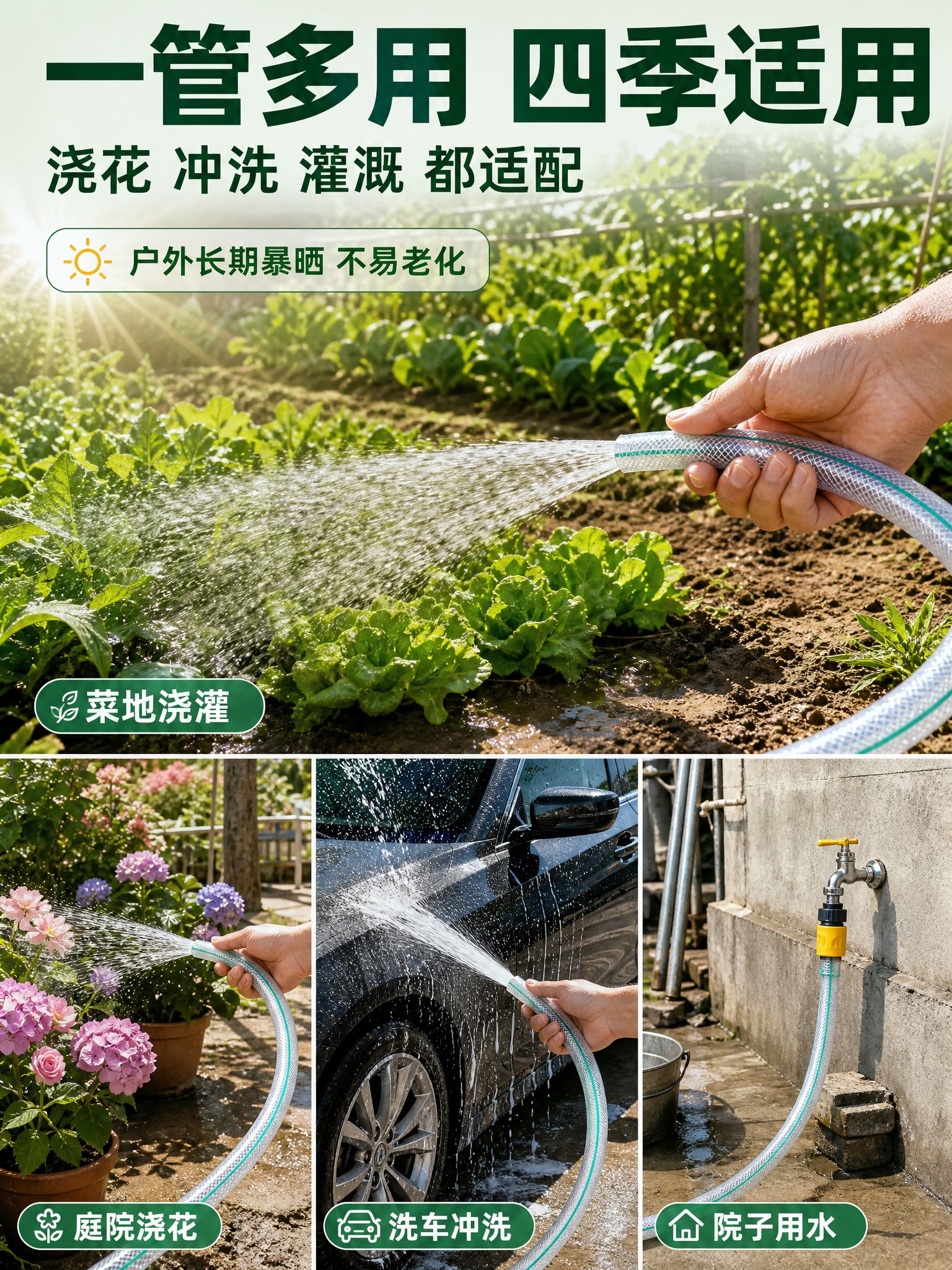 [商品] 使用【图1】用户产品图中的三胶一线编织软管。保留半透… - 图片创意预览