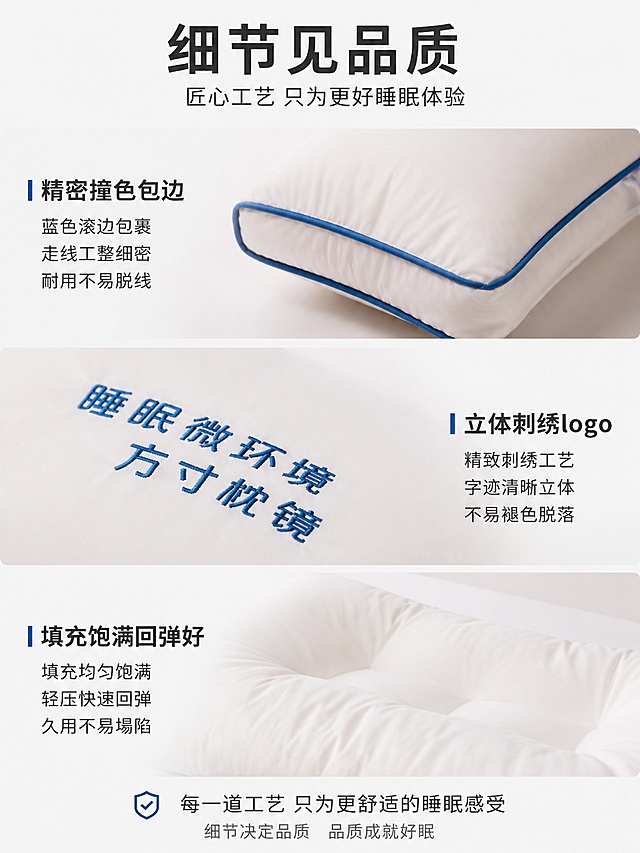 使用商品详情页技能根据商品图「图片1」「图片1」「图片1」「图片1」「图片1」「图片1」「图片1」「图片1」「图片1」「图片1」生成详情页，参考图为，商品名称为全棉三防香薰护颈枕，卖点为睡眠微环境·方寸枕境——不只是枕头，打造方寸之间专属、洁净、舒适、有氛围的私人沉浸式睡眠微环境 三大核心产品卖点（全域标准适配）： 1、氛围环境｜DIY植物精油香薰：自定义枕边治愈香氛氛围，安神镇静、解压舒缓，解决情绪浮躁、神经紧绷、入睡难、睡眠浅问题，提供情绪睡眠价值 2、洁净环境｜全棉三防面料：防油、防汗、防污渍，不藏污、不吸味、不积细菌，长效维持枕边洁净干爽睡眠环境，从根源解决脏枕、异味、黏腻问题，晚上睡觉不会吸走保湿面霜 3、舒适环境｜颈椎科学托举+侧睡不压脸：科学分区支撑贴合肩颈曲线，仰睡护颈、侧睡护颜，零压迫体感，同时修复体态劳损、侧睡不压脸部，预防面部压纹，打造舒适养肤的优质睡眠环境，S级 流量刚需底盘（98分）：熬夜追剧手游/出油/体液旺盛/多汗/肩颈劳损/养宠异味（2大子母人群，7大细分场景） ✅ A级 高溢价利润底盘（96分）：爱美抗衰/轻运动自律/精致仪式感（3大子母人群，6大细分场景）子母人群①：容易出油、体液旺盛、熬夜、工作压力大、养宠共处人群（高付费核心主力）场景A：办公室久坐肩颈劳损人群，场景B：出油流口水，宠物，脏枕人群，子母人群②：居家资深熬夜娱乐（追剧/刷短视频/手游）低头劳损人群（海量流量主力）场景A：熬夜追剧/手游兴奋难眠出油人群（流量核心·洁净+失眠情绪痛点）二、A级：爱美抗衰+轻运动自律+精致仪式感 高溢价利润底盘场景A：精致护肤洁净睡眠人群（面部洁净养护痛点）场景B：睡眠抗衰防压纹人群（颜值抗衰痛点），适配平台为抖音/快手，图片比例为3:4，需求屏数为16张，