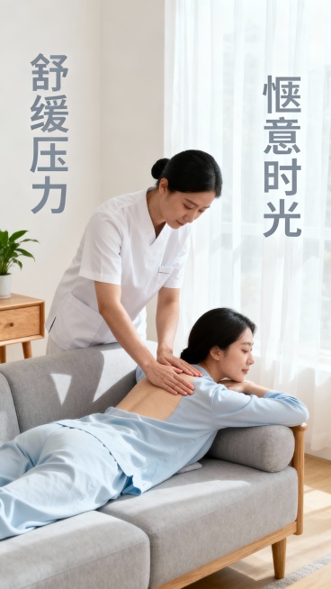 生成50张上门按摩的照片，图片不要加联系方式进去，可以加入一些文字预览效果