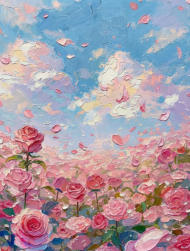 换成厚涂油画，其余不变