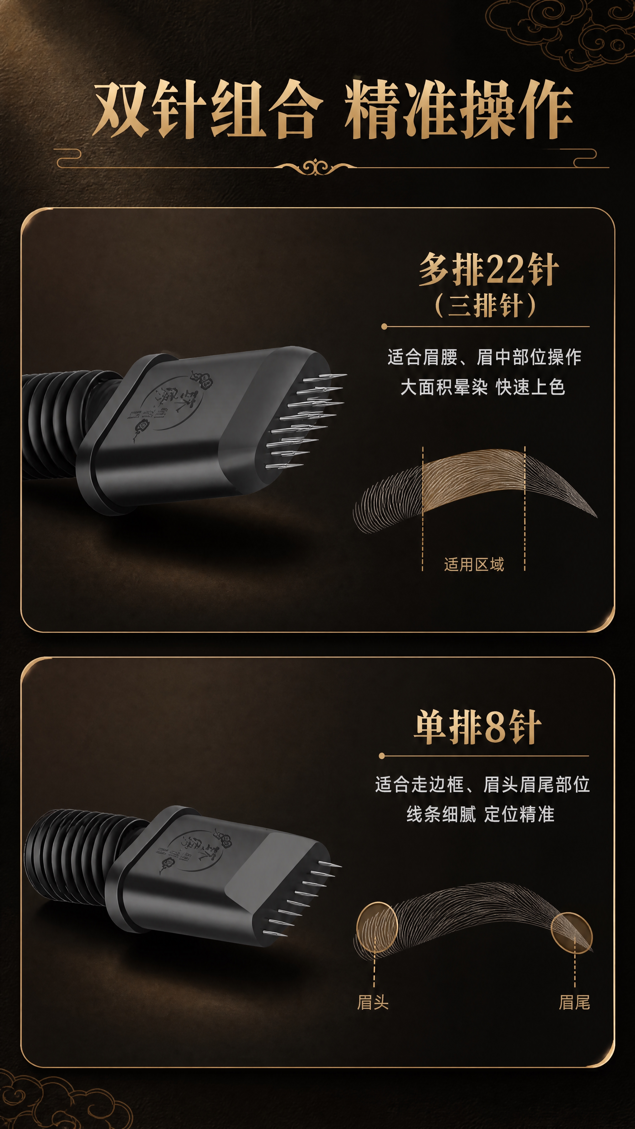 [商品] 使用【图1】单排8针、【图2】多排22针三排针；保留… - 图片创意预览