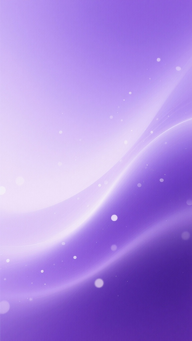 柔和流动的紫色渐变背景，从浅薰衣草紫过渡到深紫罗兰色，融入细腻的白色光斑和柔和的光晕效果，呈现出梦幻般的朦胧质感，整体色调统一在紫色系中，光影自然交融，营造出宁静而优雅的氛围，画面简洁而富有层次感，无文字元素。