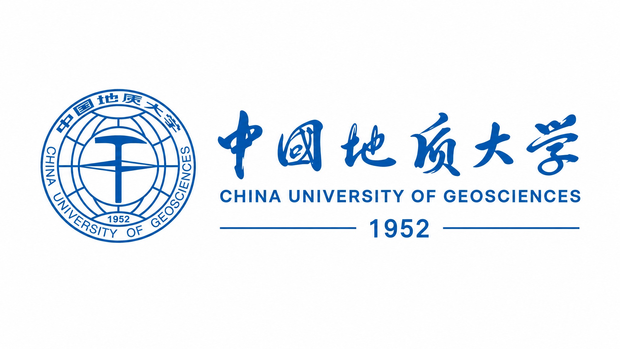 基于参考的中国地质大学校徽，设计一款横版校徽标志。左侧保留原校… - 图片创意预览