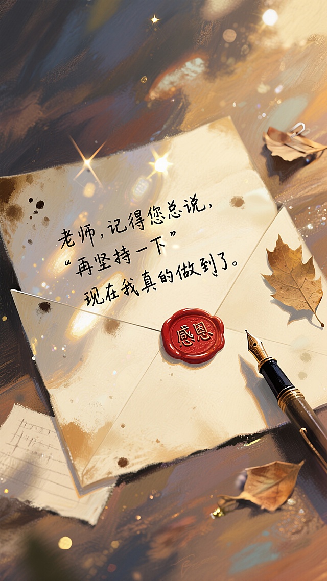 教师节｜文艺复古插画风
手账水彩设计，感恩节信件创意表达
