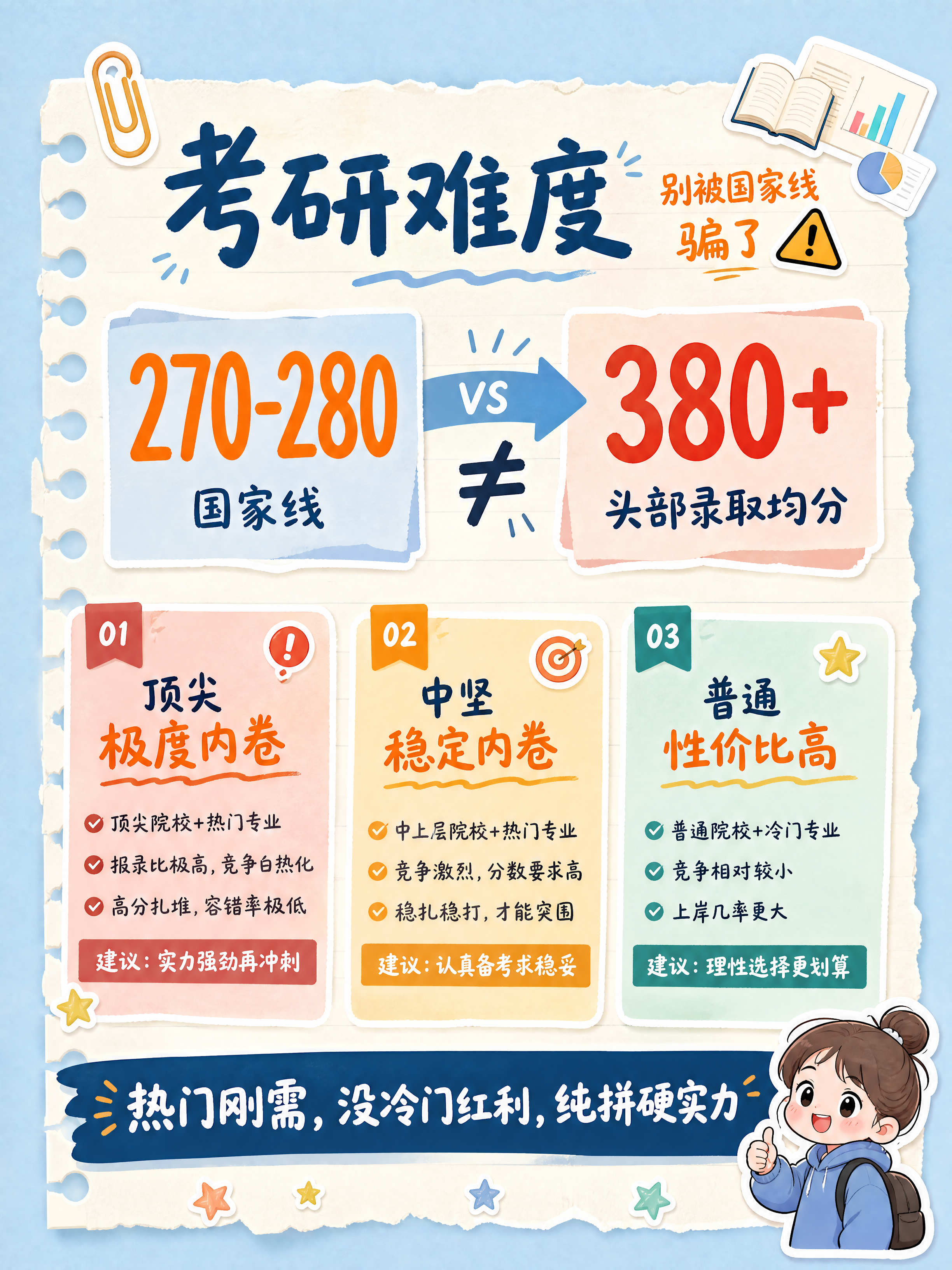 小红书笔记内页，清新手绘校园笔记风，动画手账拼贴风格，与封面统… - 图片创意预览