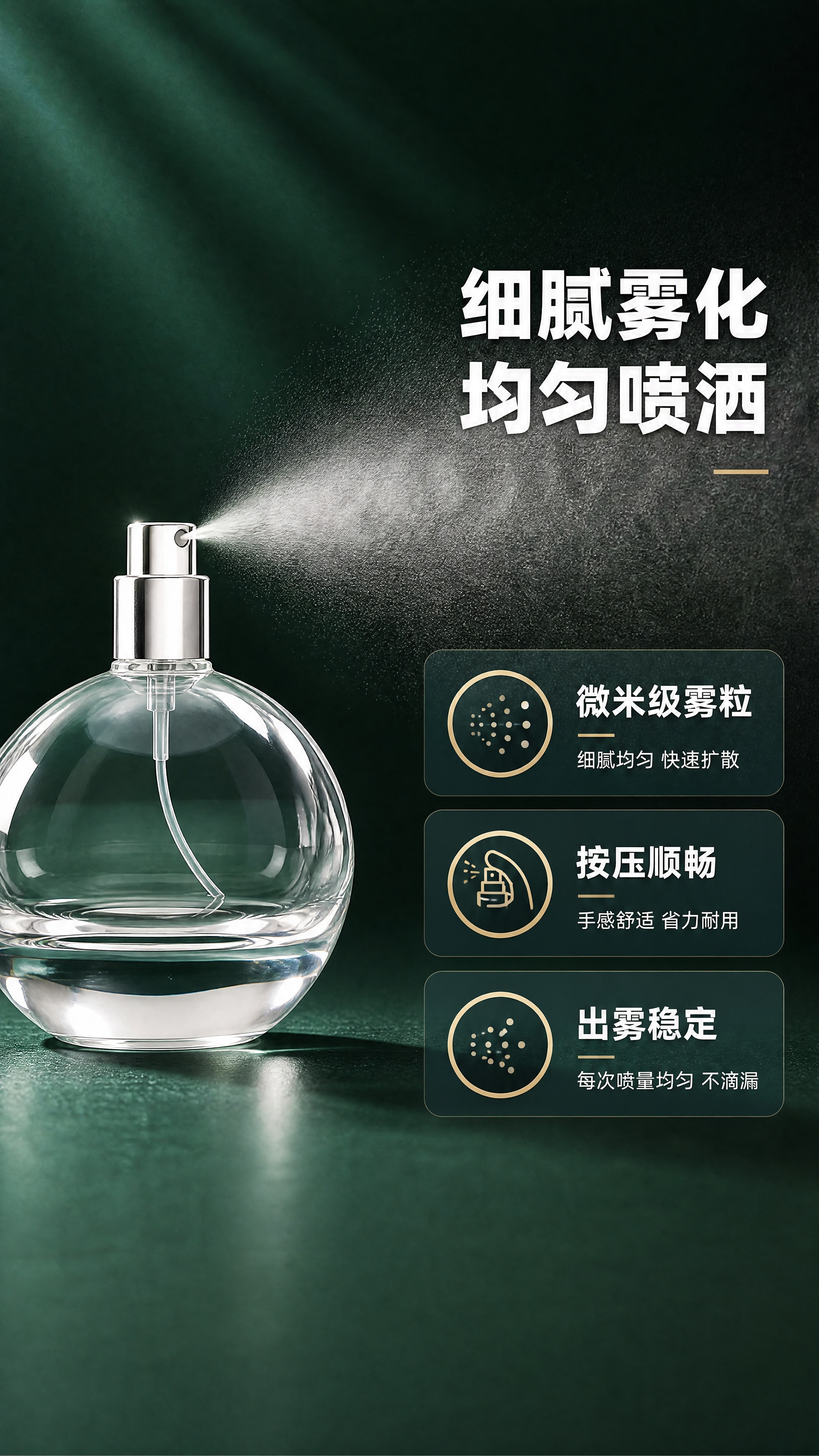 [商品] 使用【图6】带喷头的球形香水瓶；保留球形瓶身、透明玻… - 图片创意预览