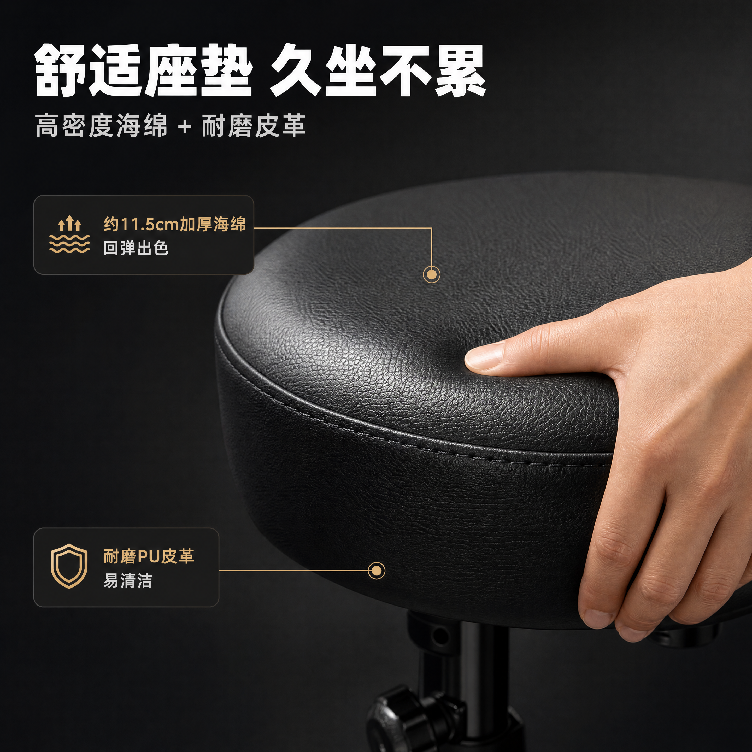 [商品] 使用【图3】右下角座垫特写和【图1】吉他凳座垫；保留… - 图片创意预览