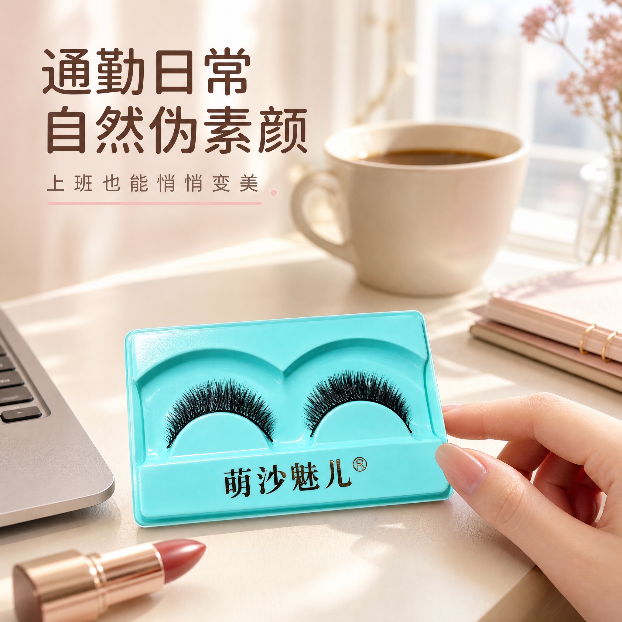 [主图-3] 萌沙魅儿婴儿弯假睫毛 日常通勤场景 上班妆容氛围… - 图片创意预览