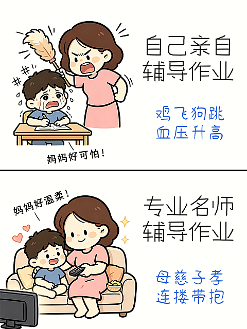 教培辅导机构寒暑假教育培训对比图小红书封面