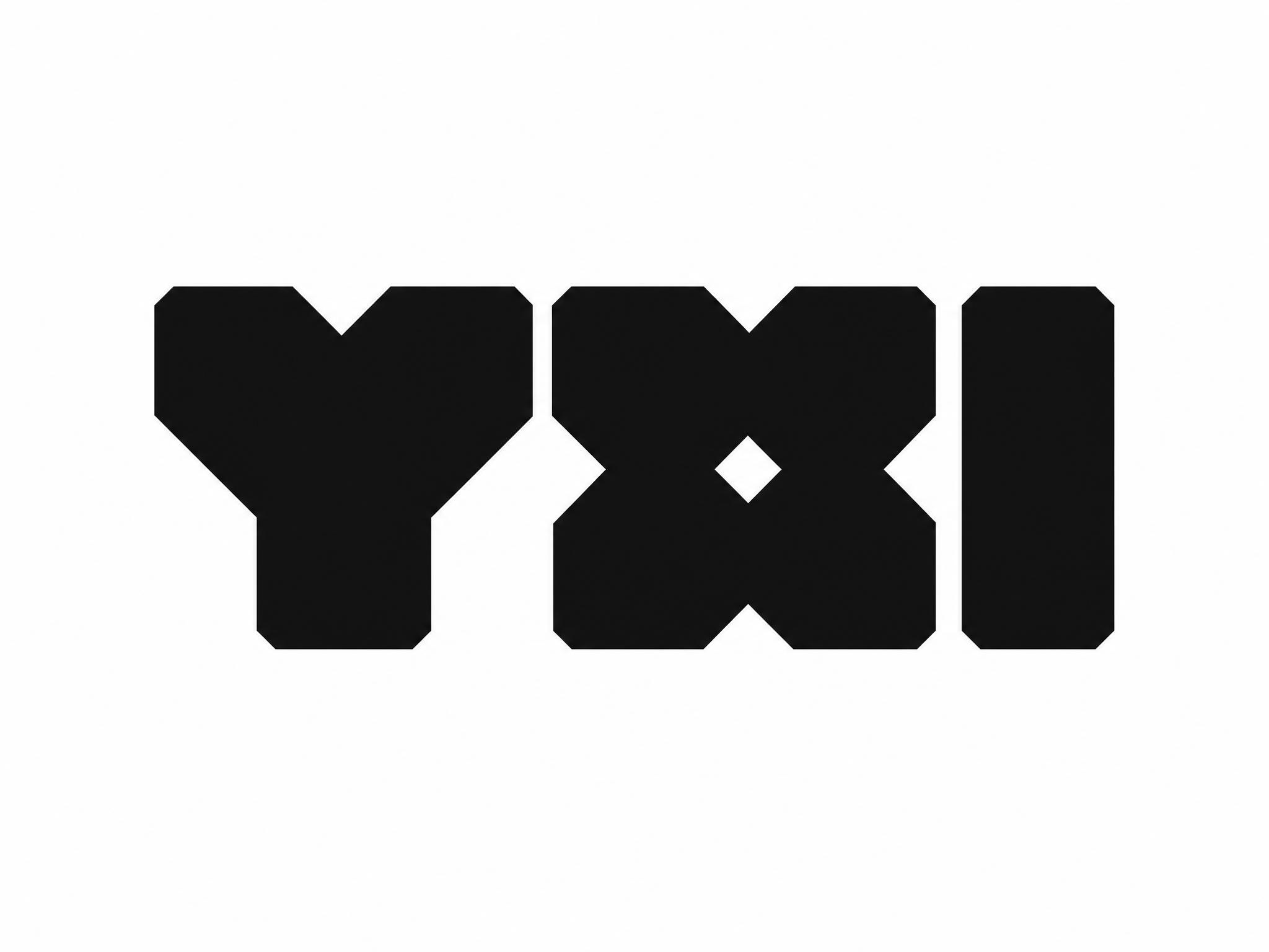 黑色字体，纯白色背景，干净的背景，创意黑体字体设计三个字母"Y… - 图片创意预览