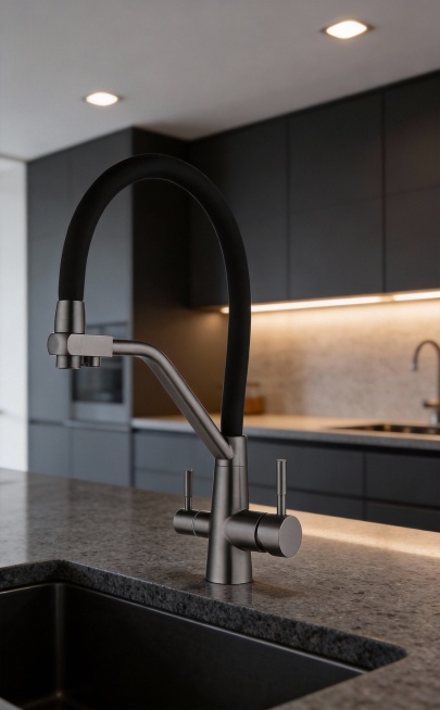 请将金色, 枪灰和亮银色重新生成适配的现代简约风格的场景图预览效果