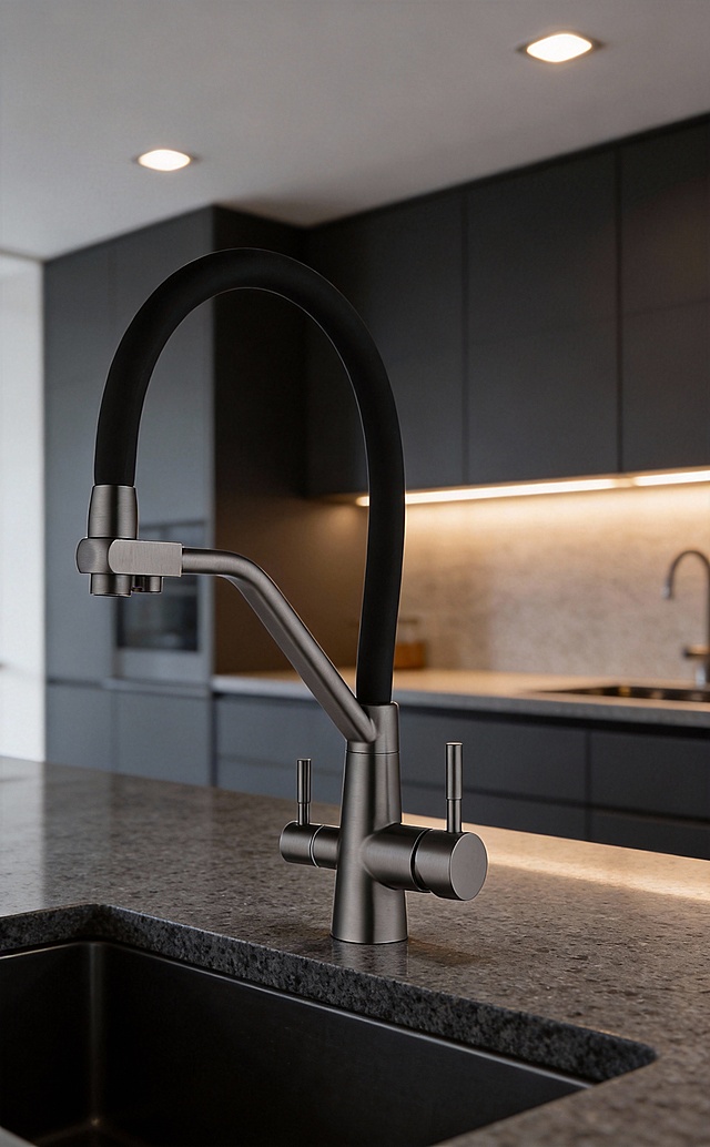 请将金色, 枪灰和亮银色重新生成适配的现代简约风格的场景图