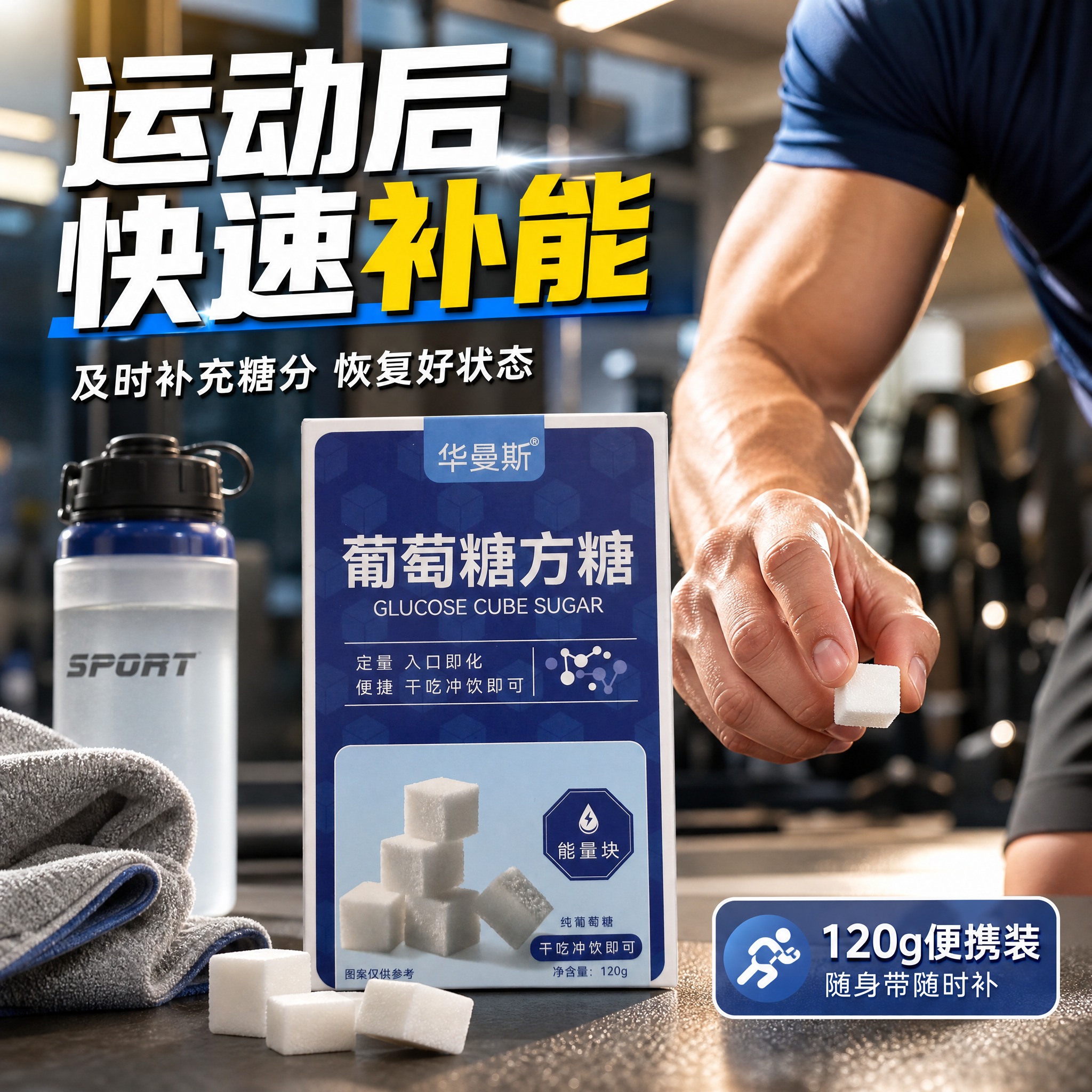 [主图-5] 运动健身场景 快速补能使用场景图。 [统一基调]… - 图片创意预览