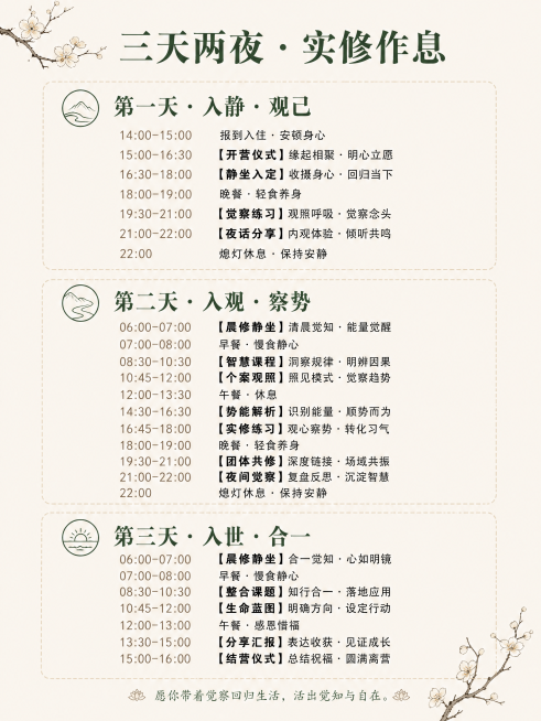 内观隐学  —— 在寂静中洞穿人心，在动作间掌控全局  你不是不会说话，你是在说话之前没有看清局势。 你不是不够聪明，你是聪明被情绪和惯性困住了。 这不是一堂口才课，也不是一堂权谋课。 这是一次以内观预览效果