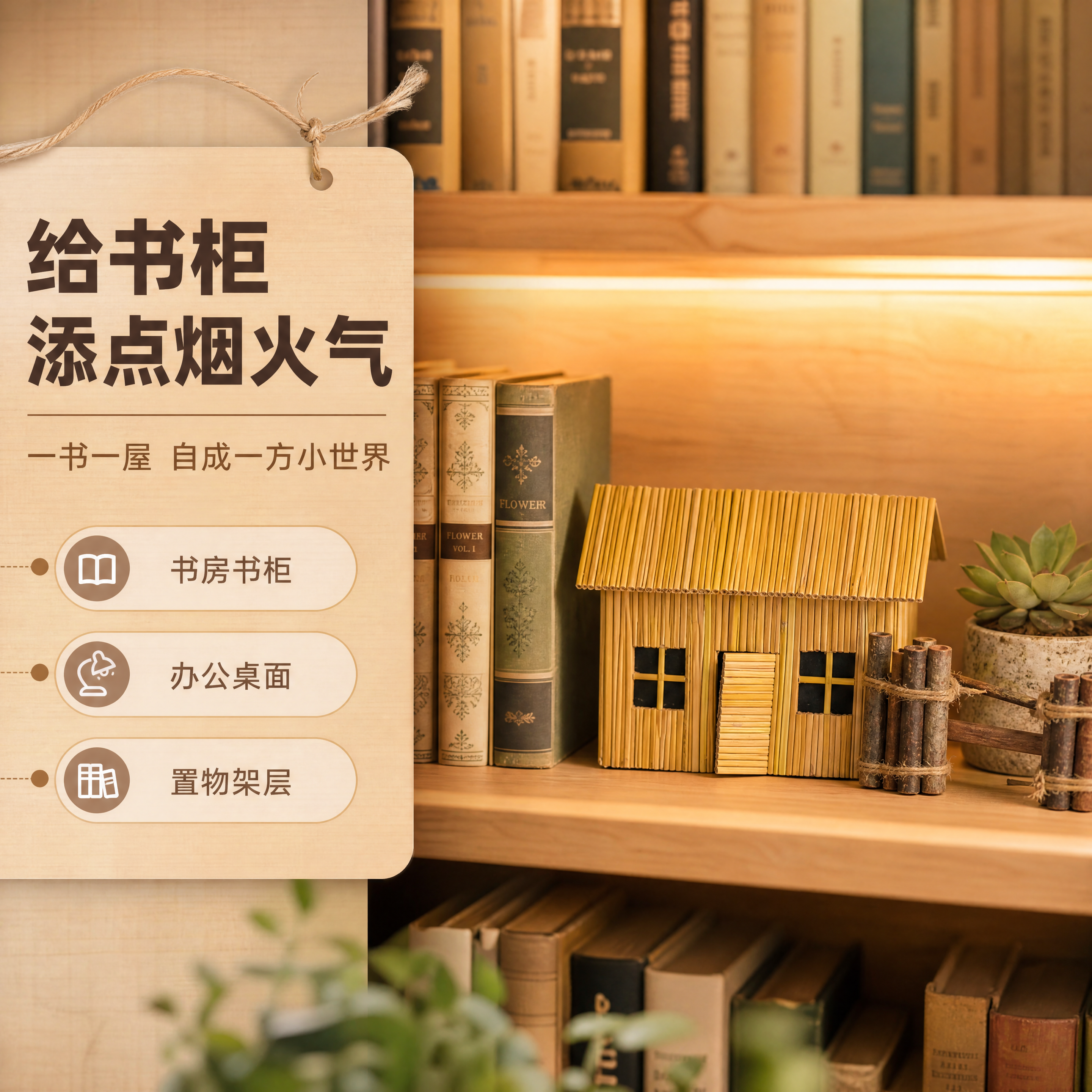 [商品] 使用【图1】迷你矛屋配小捆柴装饰摆件；保留矛屋与柴捆… - 图片创意预览