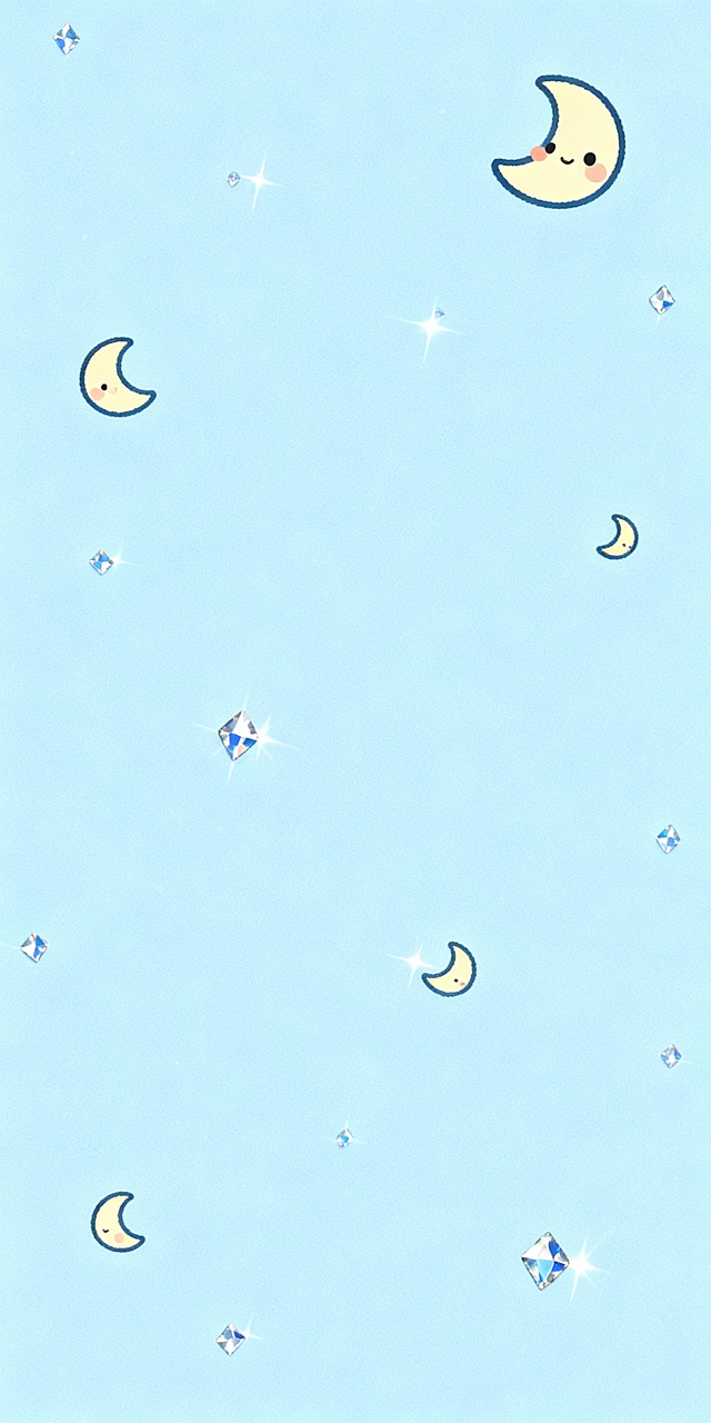 生成五张浅蓝色的背景图，格式为 750*1500，要可爱一些的，背景可以干净一些