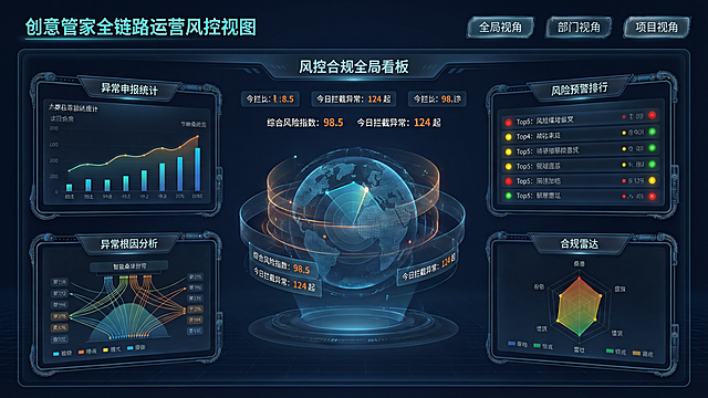 第二套的业务视图
财税视图
风控视图同步生成